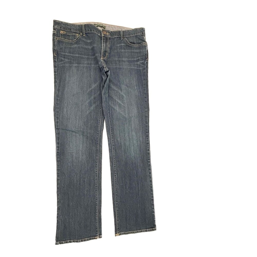 Eddie Bauer Straight Leg Women's size 10 Dark Wash Blue Denim jeans